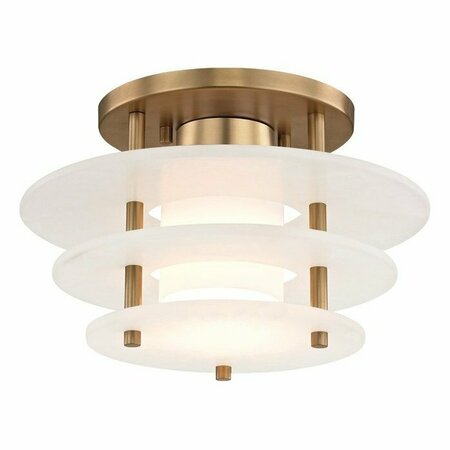 HUDSON VALLEY Gatsby 11.75 Inch LED Flush Mount 9012F-AGB